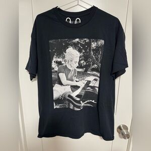 Lady Gaga Shirt Unisex Large Black Joanne Graphic Tee Piano Photo Concert Tour L